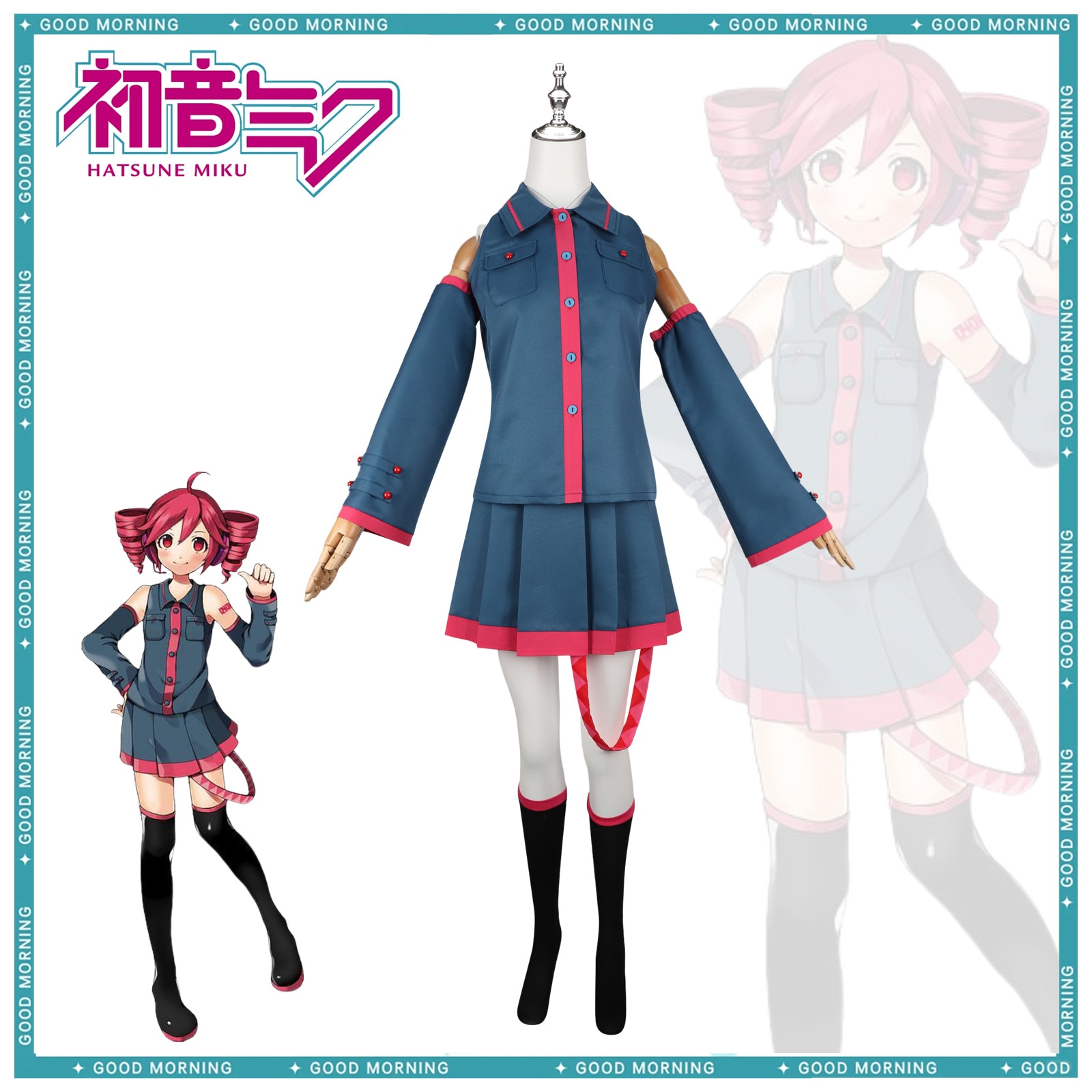 初因アクセント公式コスプレブルー制服初因アニメゲーム未来コスプレスーツ女性モデル現品