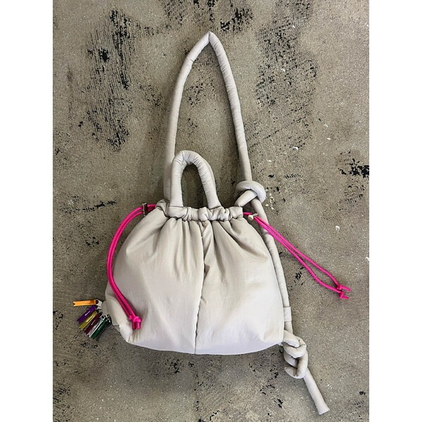 cheek puff kinchaku 2WAY tote C25003-12 グレー 2WAYトートバッグ