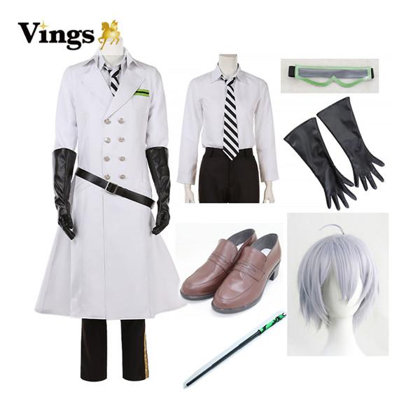 【人気の初秋】ツイステッドワンダーランド　ツイステ　ディアソムニア寮　シルバー　Silver　実験着（SR）コスプレ衣装 バトン 靴 ウィッグ能