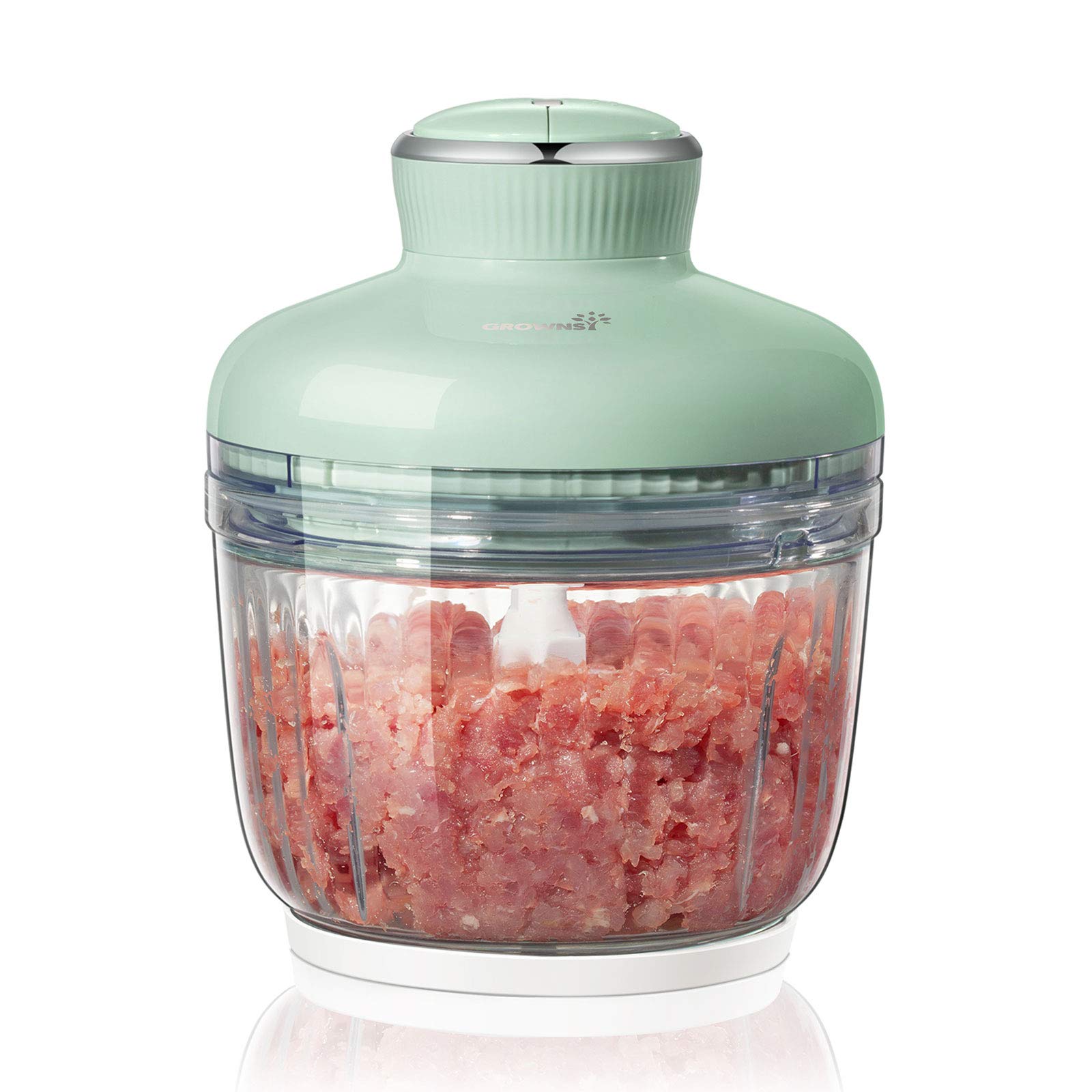 フードプロセッサー 2.0L大容量 チョッパー 300Wハイパワー フードチョッパー 4枚カッター みじん切り器 急速きざむ フードプロセッサー 一台多役 チョッパー ２段階 フードチョッパー 水洗い