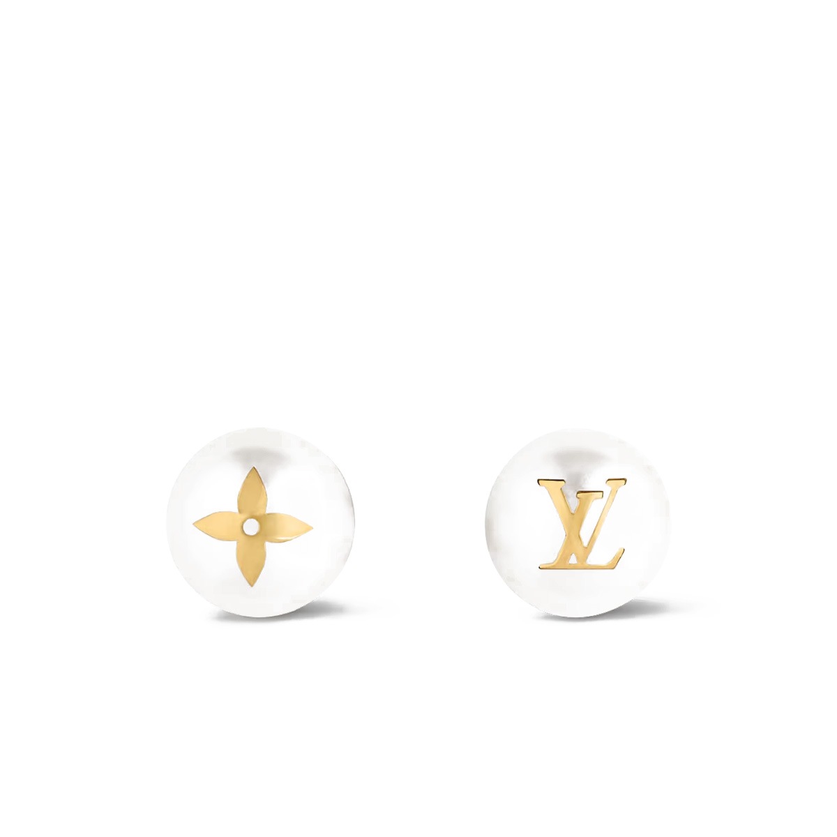 LV ピアス スタッズマイ ミックス パール S00 ゴールド M01589