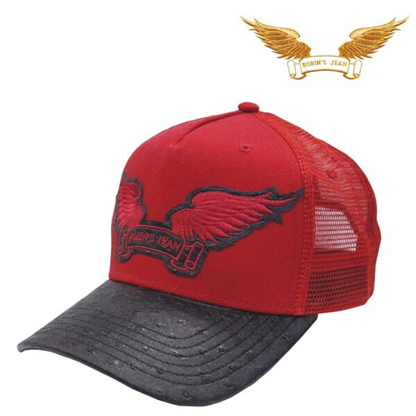 ロビンズジーン キャップ ROBIN S JEAN メンズ レディース ウィング ロゴ レッド ブラック ロビンジーンズ safari サファリ LEON レオン オーシャンズ 掲載 インポート セレ