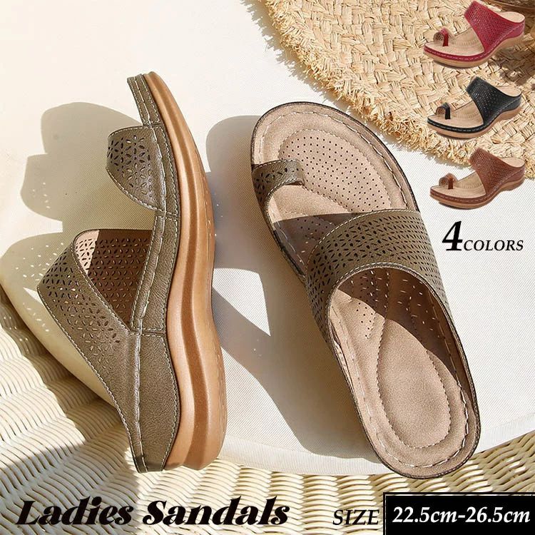 サンダル トングサンダル 親指 レディース 黒 厚底 大きいサイズ 夏 ビーチ ヒール 痛くない 5cmセンチヒール 透かし彫り工芸 通気性 臭くない 女性 履きやすい おしゃれ pu 軽量 疲れにく