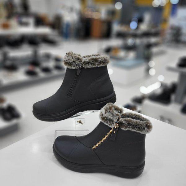 () 女性用ファーブーツ 天然シープスキン アンクルブーツ 超軽量 LCWA68U54C85