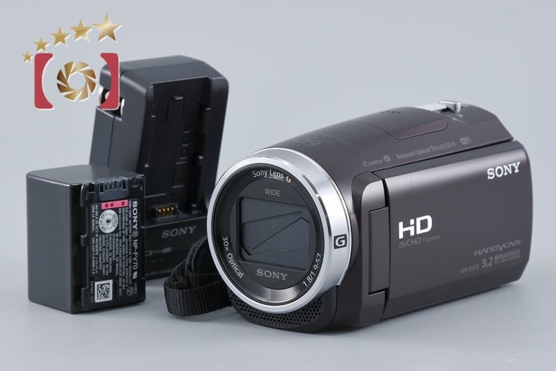 ハンディカム HDR-CX675 ボルドーブラウン デジタルビデオカメラ 多言語対応