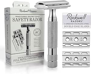 ロックウェル レイザー Rockwell Razors 6C カミソリ 6段階 調節 両刃カミソリ 剃刀 safety razor 髭剃り ひげそり メンズ シェーバー 敏感肌 替刃 5枚付
