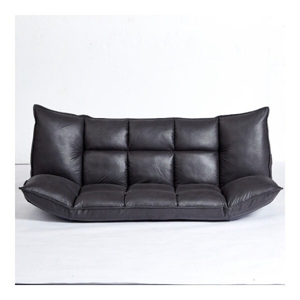 アーバン通商 マルチリクライニングソファ(レザーテクノロジー) F-2067-ブラック メーカー直送