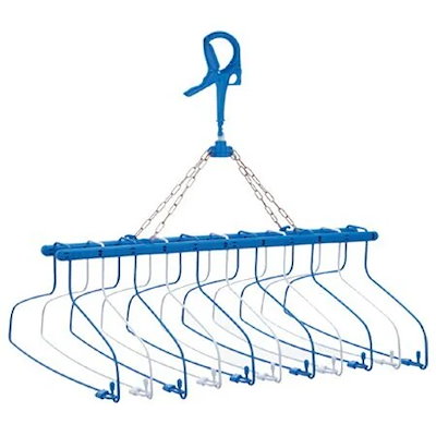 他サイト： スキップハンガー11連式プレミアム 連式ハンガー 11連 濃青の商品画像