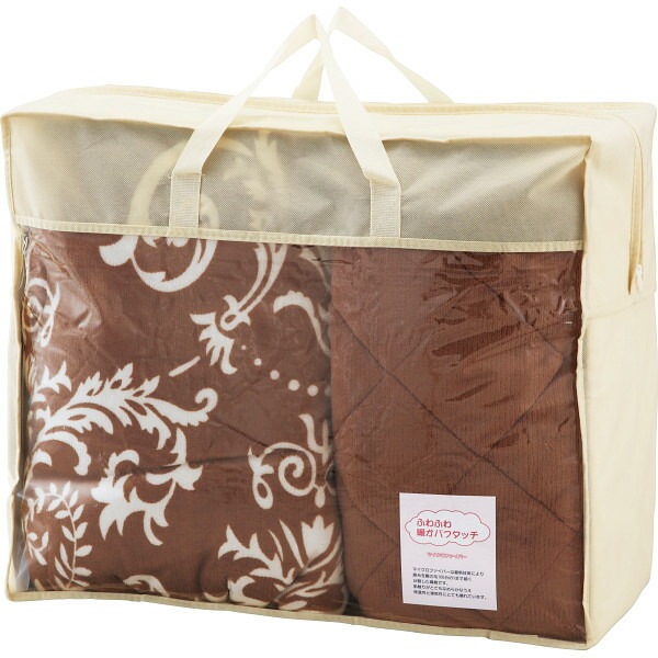 （ギフト）テイジンフィルケアわた使用 ふわふわタッチわた入り毛布&敷きパッド