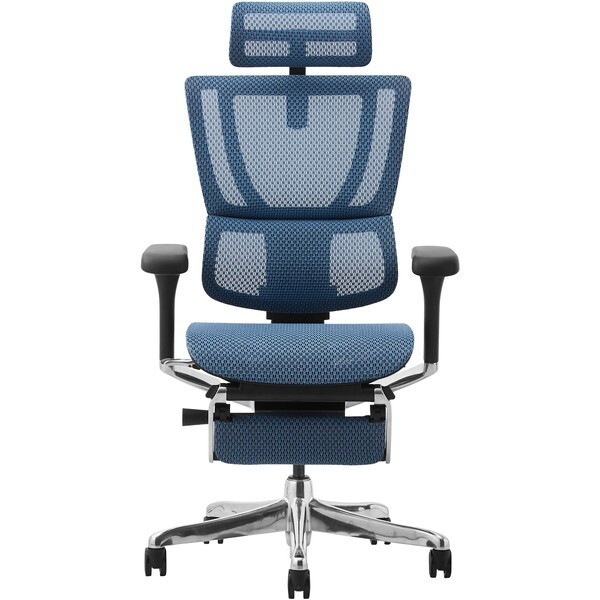関家具 459646 Ergohuman FIT2-LPL-DR-BF-BL ブラックフレーム×ブルー オフィスチェア メーカー直送