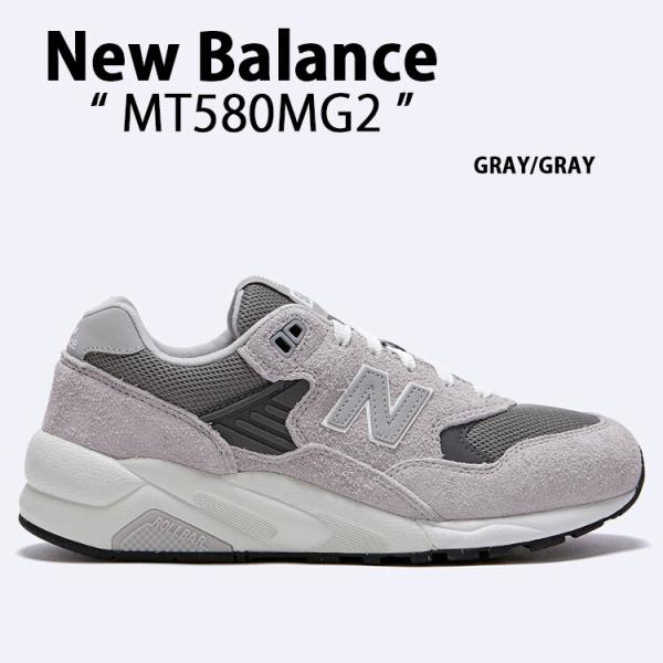 MT580MG2 スニーカー NBスニーカー GRAY シューズ 580シリーズ グレー MT580 スウェードシューズ スエードスニーカー メッシュ メンズ 男性用