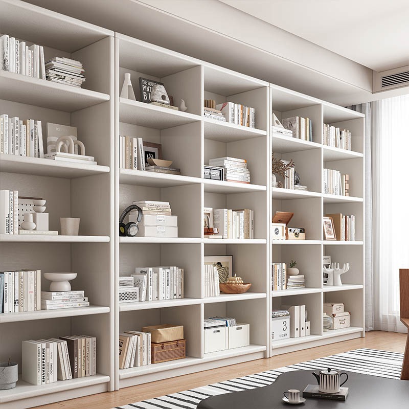 完全に無垢材の家庭用ライブラリブックシェルフ統合フロアスタンドストレージシェルフシェルフチルドレンズウォールリビングルームストレージシェルフコンプリートウォールブックケース