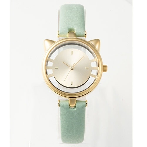 GRANDEUR レディース腕時計 CATウォッチ YG/ミントグリーン ESL081W2