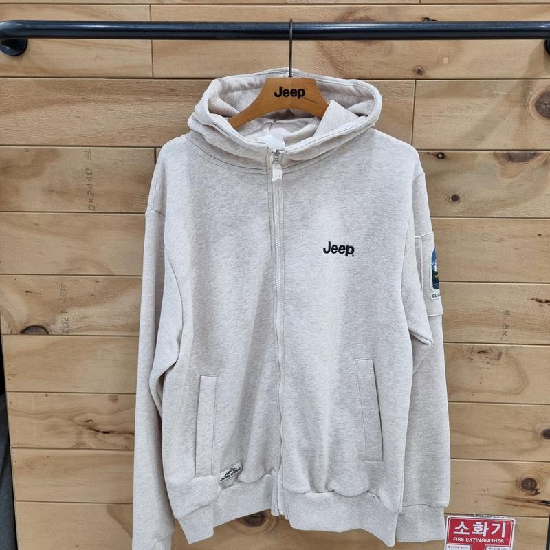 男女共用 クラシックフィット 袖ポケット フード付きジップアップ JP3TZU001MB