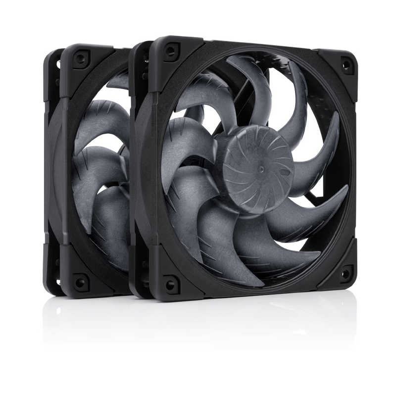 NOCTUA　ケースファンx2 ［120mm / 1800RPM］　NF-A12X25-G2-PWM-SX2-PP-CH-BK