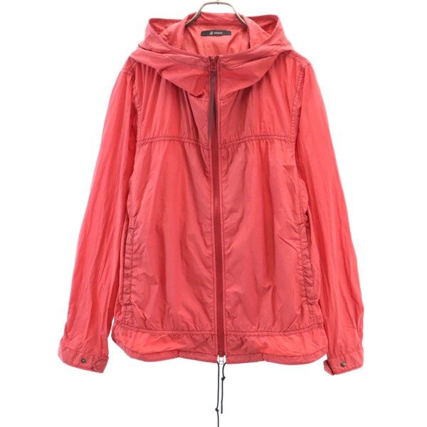 未使用 長袖 ガーメントダイ ジップパーカー L 赤 ナイロン メンズ 15,807円