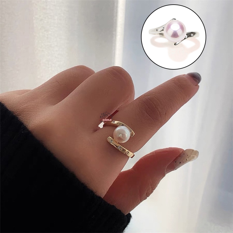 冠婚葬祭 日本製 9mm アコヤ真珠 CZダイヤモンド リング 真珠 パール レディース 本真珠 18KGP ホワイト ゴールド 925シルバー 母の日 七五三結婚式ウエディング 全品ギフトラッピング