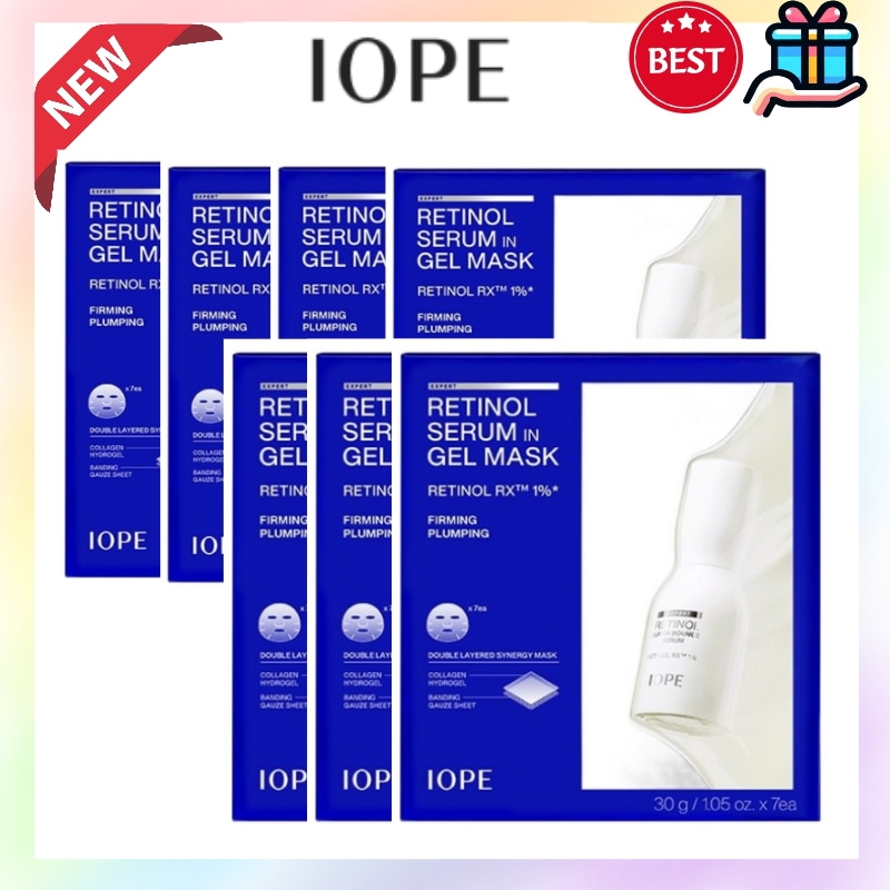[韓国人気レチノール顔パック5+2] レチノール セラム イン ジェル マスク (7枚入り) フェイスパッ ク シートマスク 赤み シワ 毛穴 ほうれい線 弾力 水分 赤み スキンケアくすみ