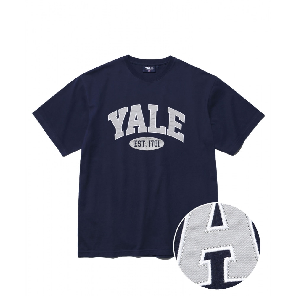 YALE(23SS) 2トーン アーチTEE ネイビー