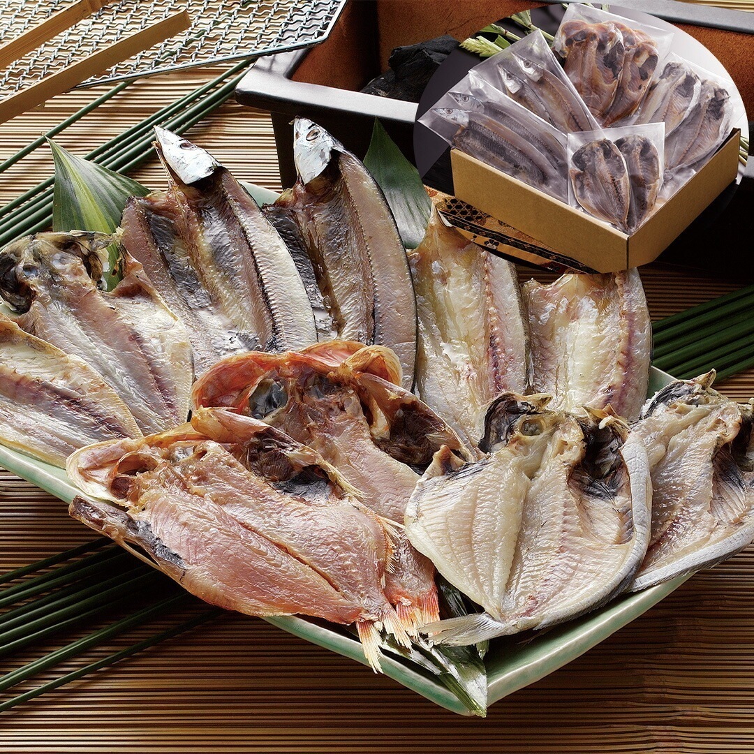 静岡 沼津 奥和 干物5種セット 真あじ開き2枚 かます開き2枚 さんま開き2枚 金目鯛開き2枚 えぼ鯛開き2枚 【産直メーカー直送品】 5,378円