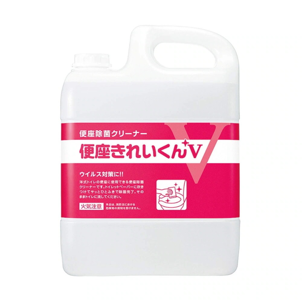 （まとめ買い）便座きれいくんV 便座除菌クリーナー 5L 341821 [x3]