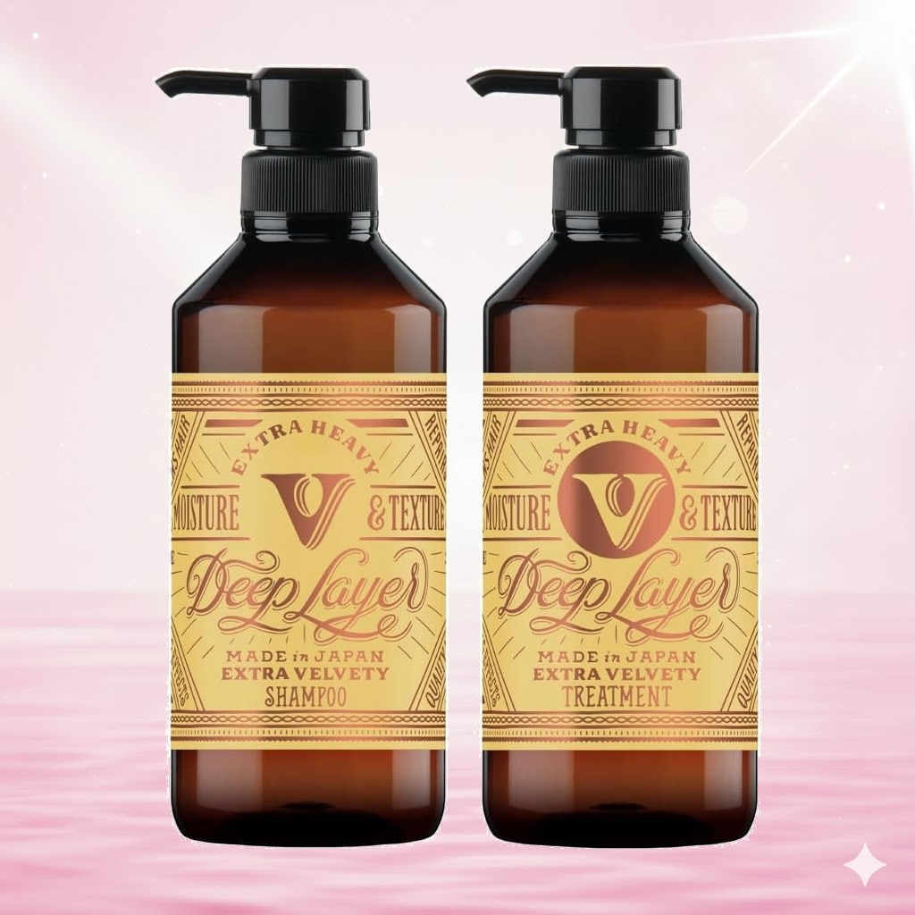 ディープレイヤーExV シャンプー トリートメント セット【ネクタリンシアーブロッサムの香り】美容室専売品 ボトルセット ハイダメージケア ブリーチ毛 熱ダメージケア なめらか