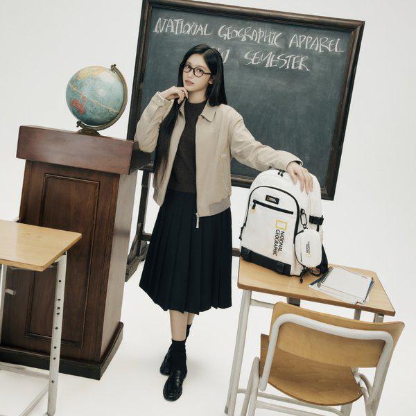 [イ・ソ着用] N261WJP020 女性ロントラ カラー ボンバー ジャケット OAK BEIGE