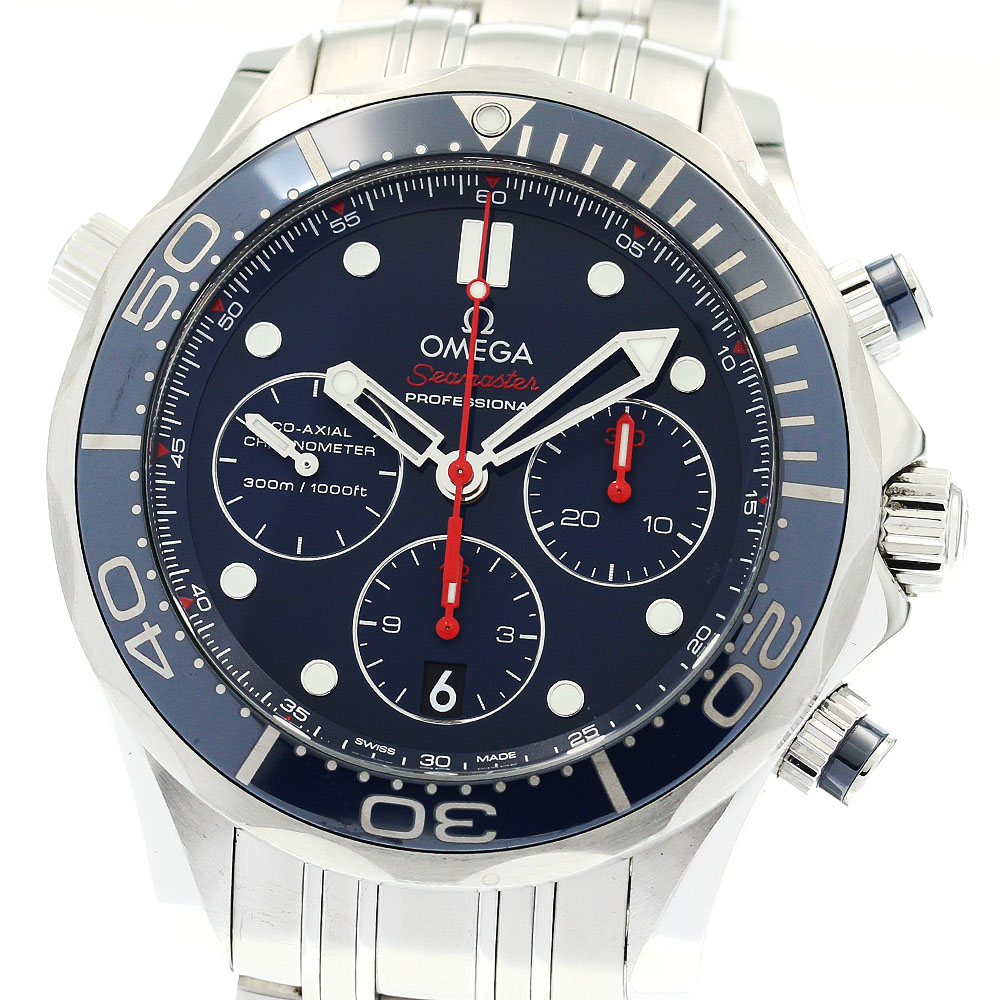 オメガ OMEGA 212.30.44.50.03.001 シーマスター300 コーアクシャル クロノグラフ デイト 自動巻き メンズ _868901【中古】