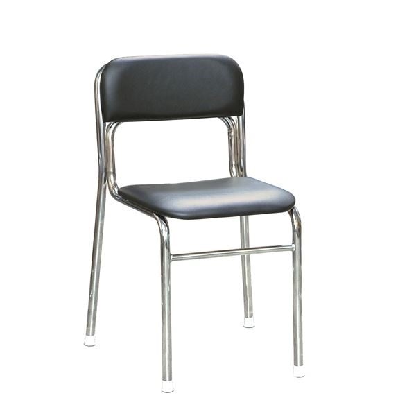 軽量 スタッキングチェア 5脚セット ブラッククロムメッキ 幅46cm 重さ4.7kg 日本製 防汚仕様 スチール リブラ チェア
