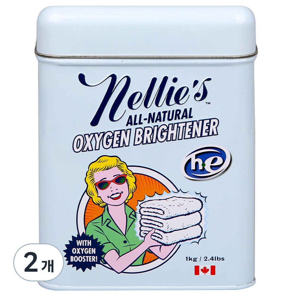 ネリーソーダ酸素漂白剤ブルー1kg2個