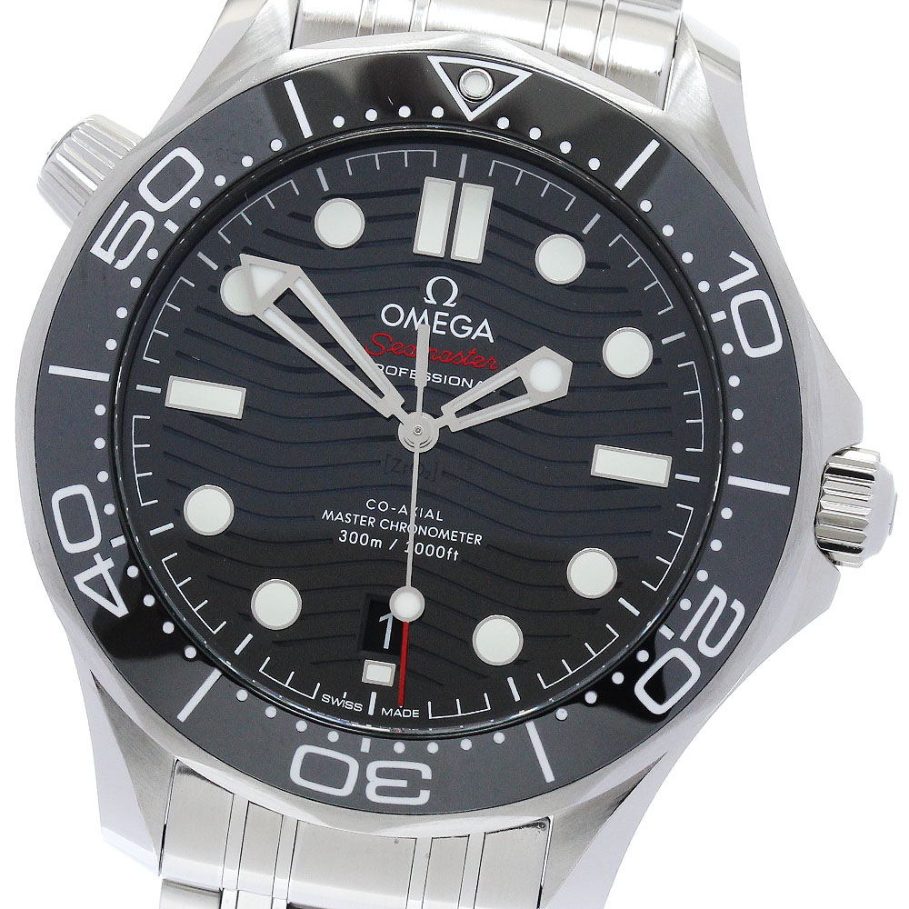 オメガ OMEGA 210.30.42.20.01.001 シーマスター300 コーアクシャル マスタークロノメーター 自動巻き メンズ 美品 箱・保証書付き_882724【中古】