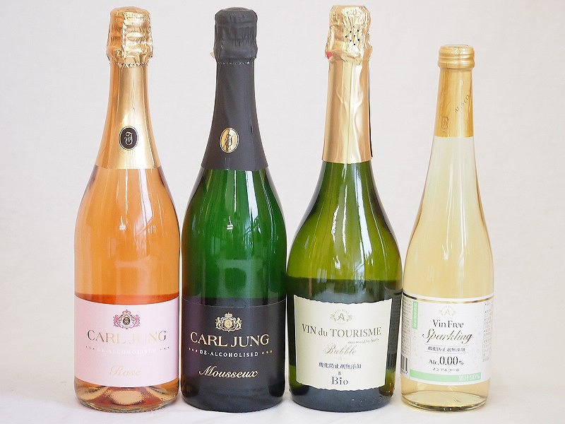 有機ワインとノンアルコールワイン4本セット(ヴァンフリースパークリング白 スペイン産ビオスパークリン