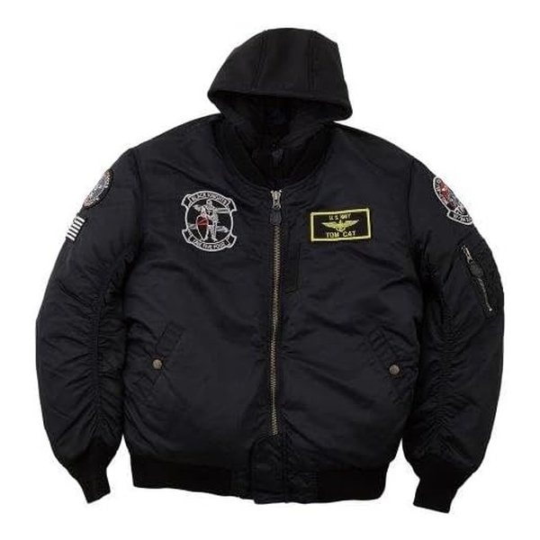 HTVA2321W ウィンタージャケット MA-1 BLACK KNIGHT M/C ブラック Lサイズ HTVA2321WBKL