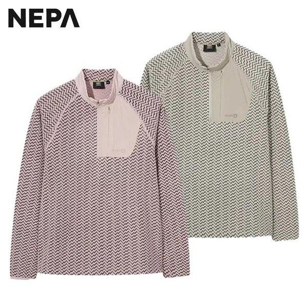 冬用女性パスファインダーフリースジップアップ長袖Tシャツ - 7L85405