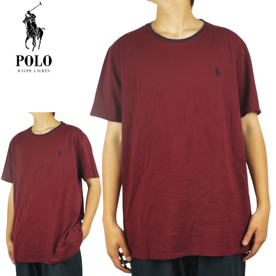 【クリックポスト対応可】ラルフローレンPOLO RALPH LAURENポロラルフローレンメンズ TシャツM KANOKO TEEロゴ鹿の子Tシ