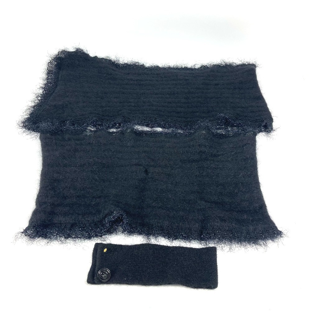 マフラー マフラー＆スヌード＆襟 3点セット P36906 コットン ブラック