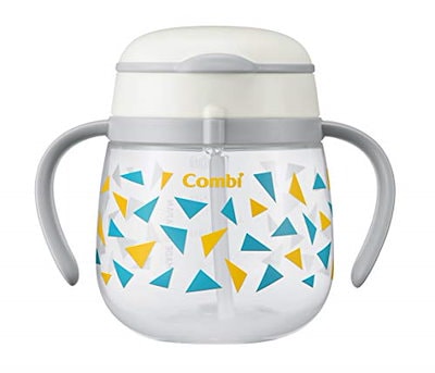 他サイト： 色：1)さんかく オフホワイト サイズ：1個 (x 1) コンビ ラクマグ 漏れないストロー さんかの商品画像