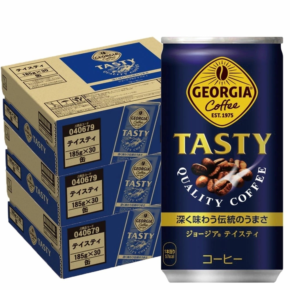 【送料無料】ジョージア テイスティ 185ml3ケース/90本 5,328円