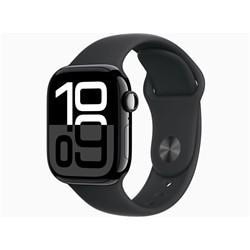 他サイト： 【新品/在庫あり】Apple Watch Series 10 GPSモデル 42mm MWWE3J/A [ジェットブラック・ブラックスポーツバンド S/M] アップルウォッチの商品画像