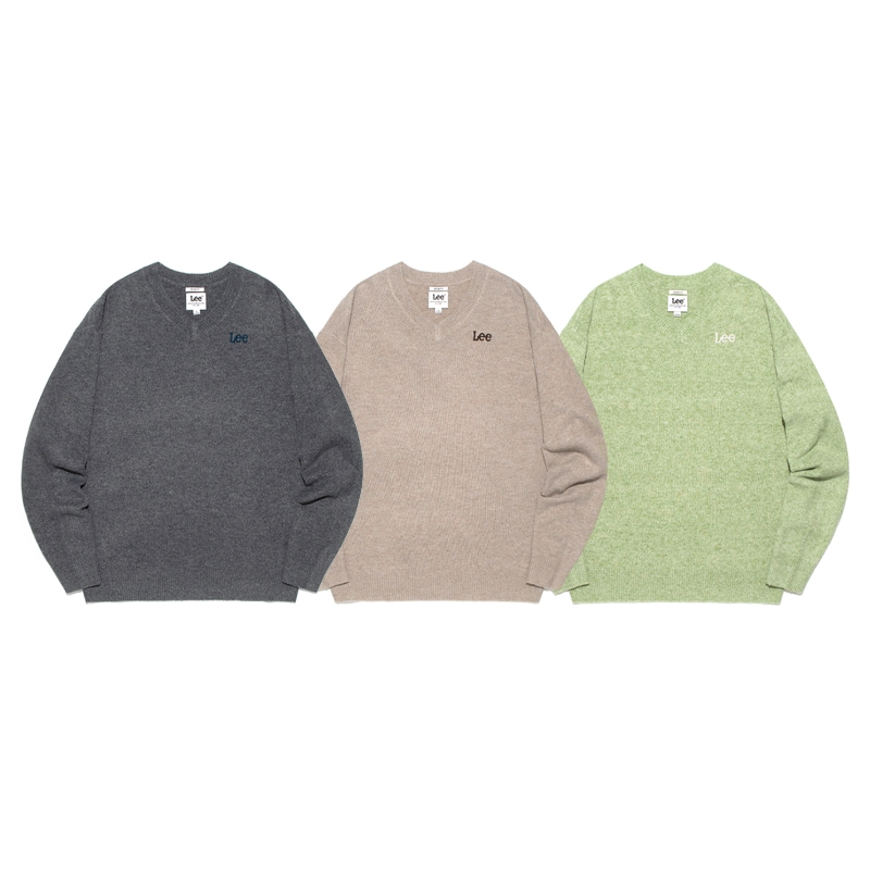 [BOYNEXTDOOR イハン 着用] V-neck Twitch Logo Knit 韓国 アイドル 冬 長袖 セーター レディース メンズ