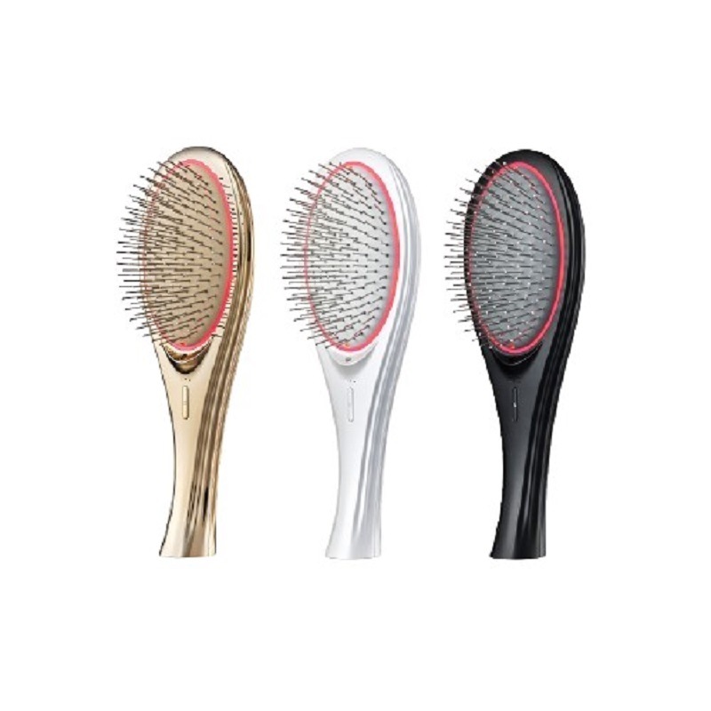 EMSブラッシュエアー 1個 ヘアブラシ 頭皮ブラシ EMS コーティング LED 髪ツヤ USB 持ち運び ヘッドマッサージ デンキブラシ