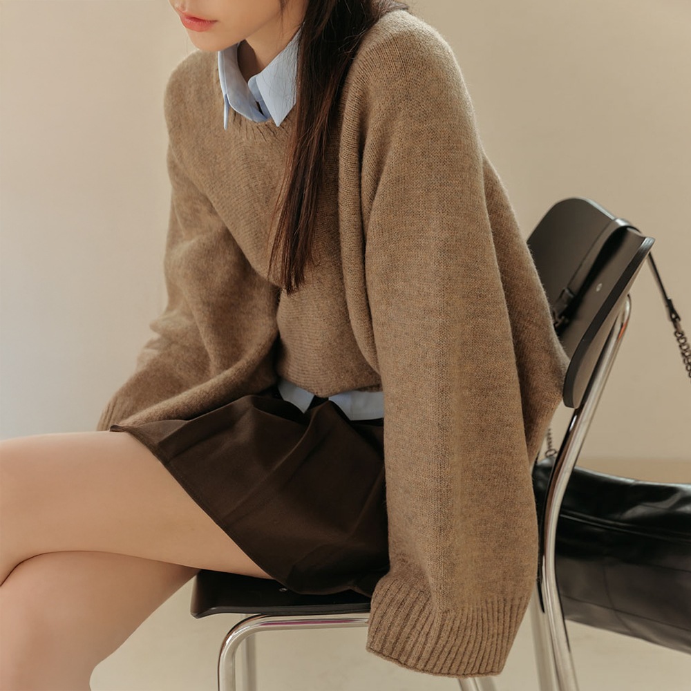 モネスルージュラウンドニット