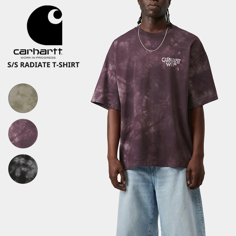 カーハート ダブリューアイピー メンズ 半袖Tシャツ Carhartt WIP ショートスリーブラディエイトTシャツ S/S RADIATE T-SHIRT カットソー トップス Tシャツ I036