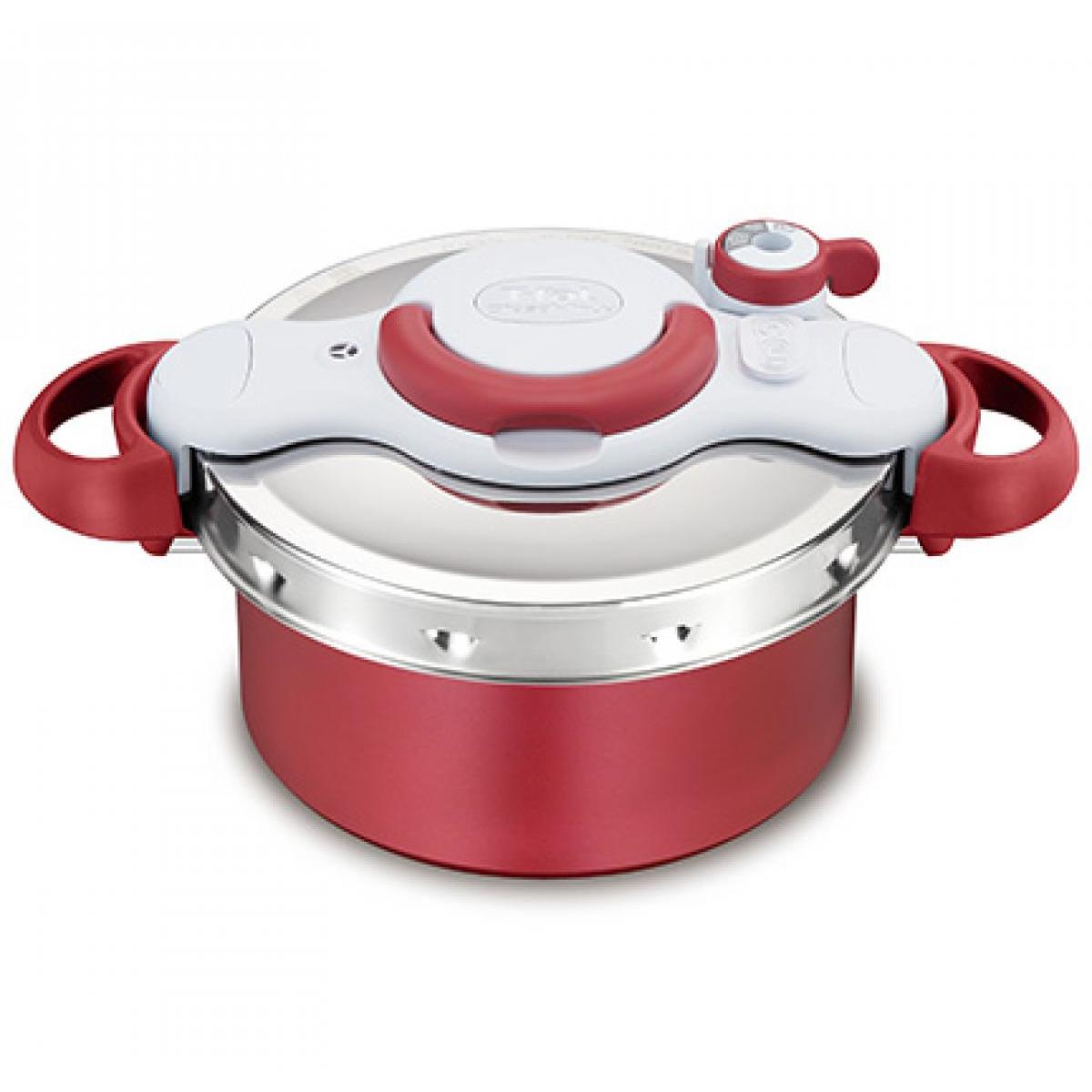 ティファール T-FAL クリプソ ミニット デュオ ルージュ 圧力鍋と鍋が１つになった2in1なべ 4.2L P4704231 軽量 IH対応 鍋 圧力鍋