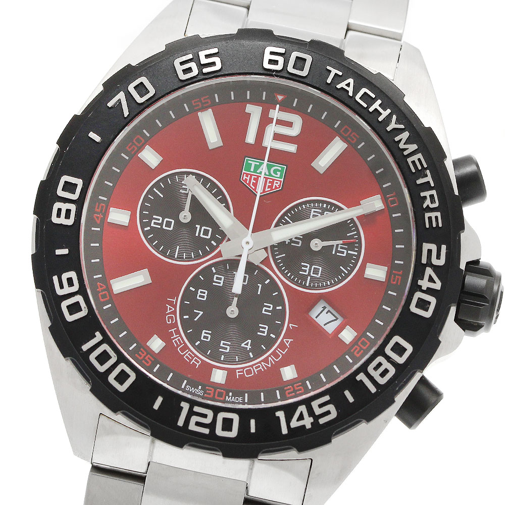 タグホイヤー TAG HEUER CAZ101AN フォーミュラ1 クロノグラフ クォーツ メンズ 美品 箱・保証書付き_954256【中古】