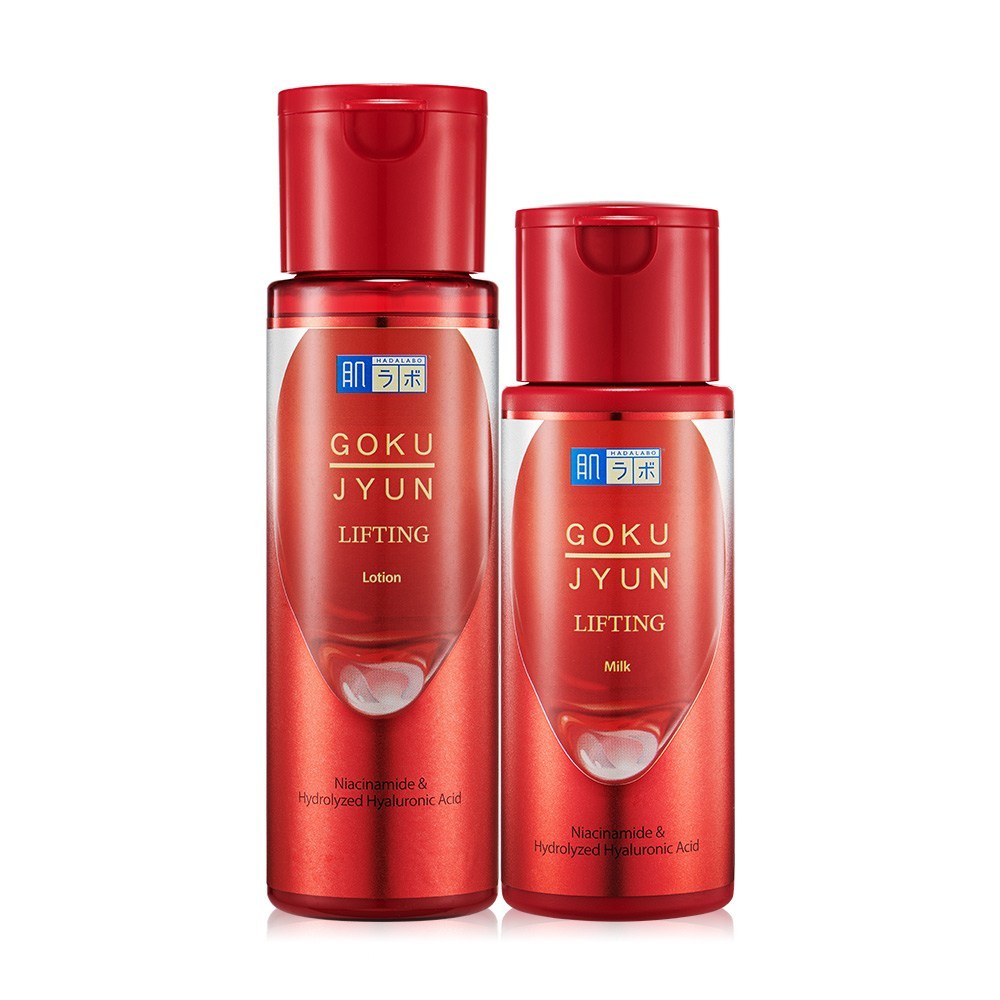 ハダラボゴクジュンリフティング2種（ローション170ml+ミルク140ml）1セット