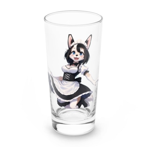 【文字入れ可能受注生産】ボーダーコリーの女の子　メイド　ケモナー ロンググラス