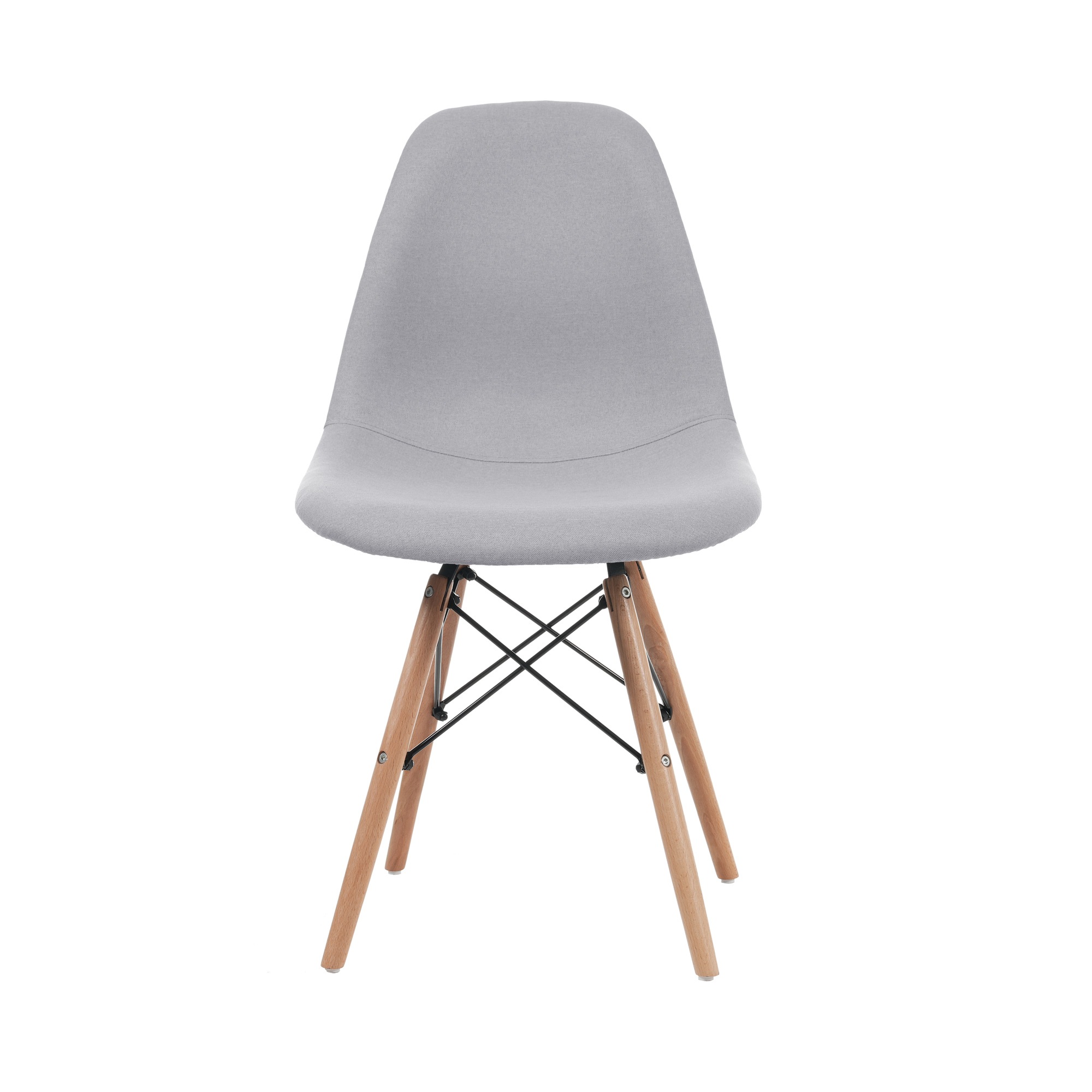 【ライトグレー座面＆ナチュラル脚】 ファブリック イームズチェア リプロダクト ダイニングチェア ダイニングチェアー イームズチェア DSW eames イームズ チェアー DSW イームズ椅子 チG