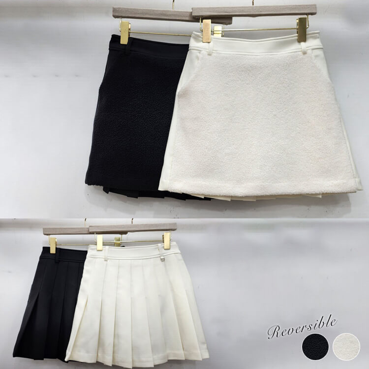 ゴルフウェア レディース 韓国 スカート フリース プリーツ ミニスカート ミニ丈 ショート丈 おしゃれ セクシー かわいい ゴルフウエア ゴルフ