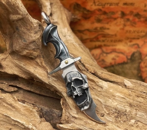 職人オリジナルデザインカスタムシルバーウェアエタニティブレード 925スターリングシルバーペンダントネックレスペンダント